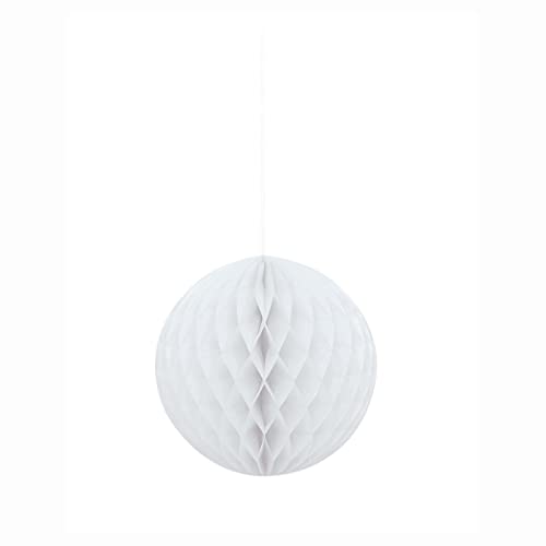 Wabenball aus Seidenpapier - 20 cm - Weiß von Unique Party