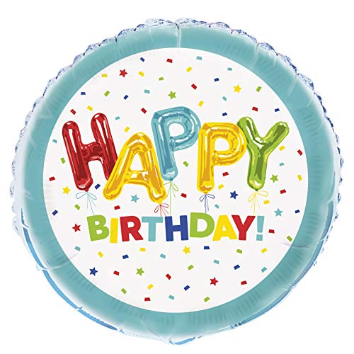Folien-Geburtstags-Luftballon - 45 cm - "Happy Birthday" - Fröhliches Luftballon Design Folien-Geburtstags-Luftballon - 45 cm - "Happy Birthday" - Fröhliches Luftballon Design von Unique
