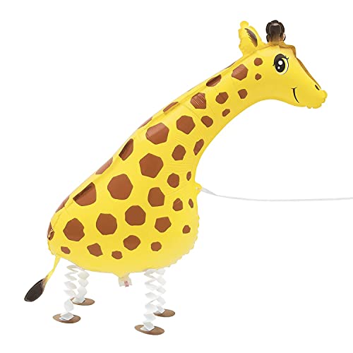 Folien-Luftballon Laufendes Haustier Giraffe - 86 cm von Unique