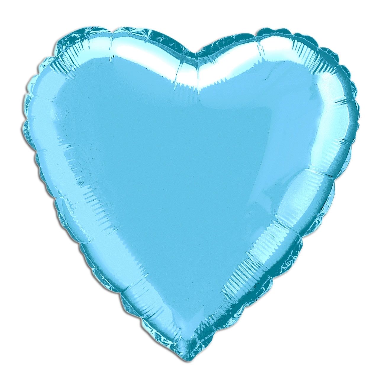 Folienballon als Herz blau, 35 cm von Unique Party