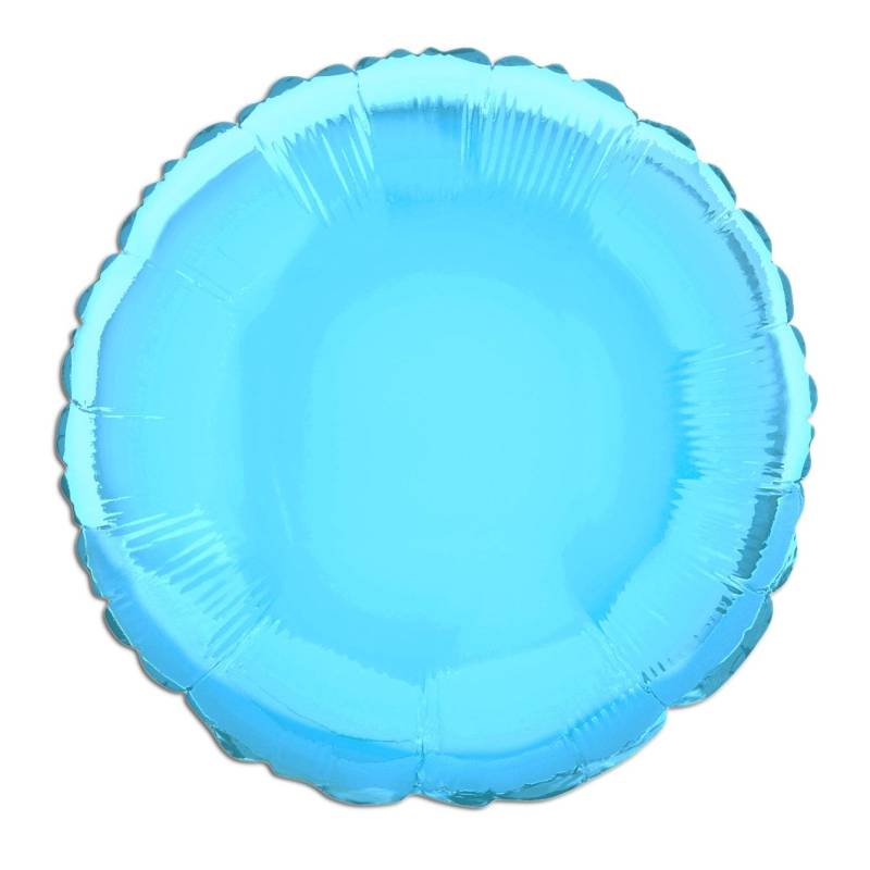 Folienballon rund hellblau, 35cm, einfarbig, ideal zum Beschriften Folienballon rund hellblau, 35cm, einfarbig, ideal zum Beschriften von Unique Party