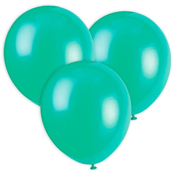 Grüne Luftballons aus Latex, 30cm, 10 Stück, geeignet für Heliumfüllung von Unique Party