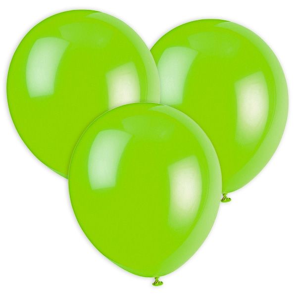 Hellgrüne Luftballons, 30cm, 10 Stück von Unique Party