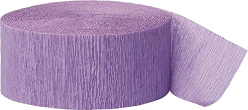 Krepp-Papier Party-Papierschlange - 24 m - Lavendelfarben von Unique