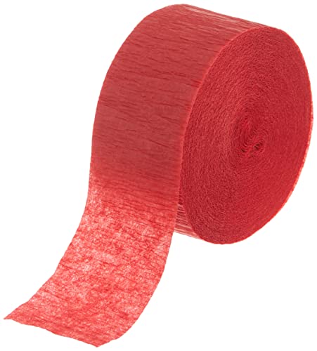 Krepp-Papier Party-Papierschlange - 24 m - Rot von Unique