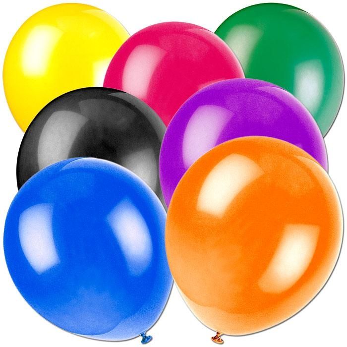 Latex-Ballons CRYSTAL, mehrfarbig sortiert, Helium Qualität, 50 Stück von Unique Party