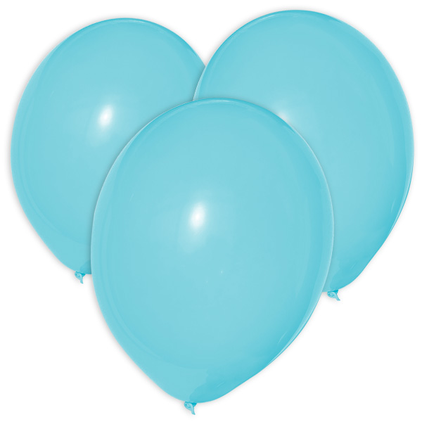 Luftballons in Hellblau, 10er Pack, für Heliumgas geeignet, aus Latex von Unique Party