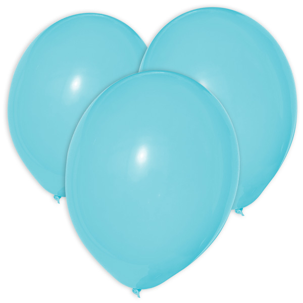 Luftballons in Hellblau, 10er Pack, für Heliumgas geeignet, aus Latex von Unique Party