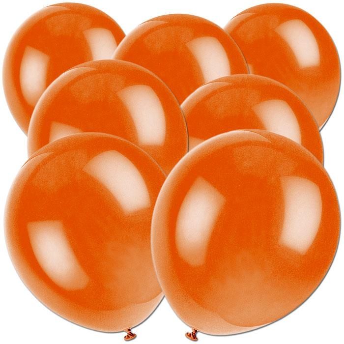 Luftballons in Orange aus Latex für Deko und Ballonspiele, 50 Stück von Unique Party