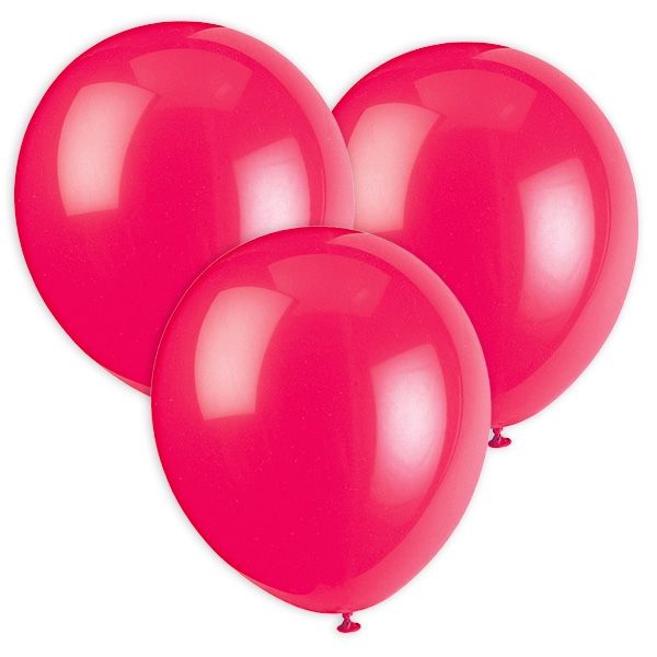 Luftballons in fuchsia, 30cm, 10 Stück von Unique Party