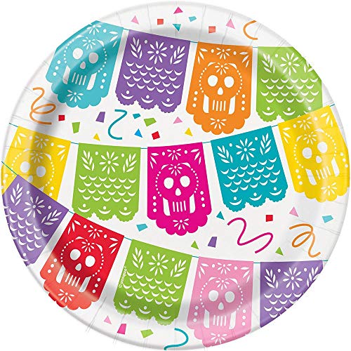Pappteller - 18 cm - Mexikanisches Fiesta-Thema - Packung mit 8 Stück Pappteller - 18 cm - Mexikanisches Fiesta-Thema - Packung mit 8 Stück von Unique Party