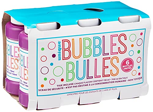 Partygeschenke - Party-Seifenblasen - 6er-Pack, Verschiedene, 4 oz Partygeschenke - Party-Seifenblasen - 6er-Pack, Verschiedene, 4 oz von Unique