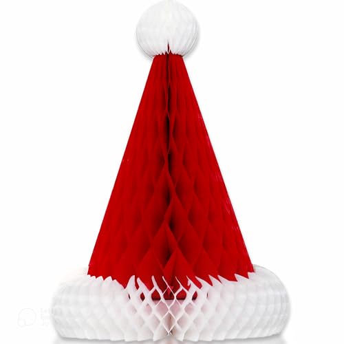 Unique Party 30 cm Wabe Santa Hat Weihnachten Tisch Dekoration von Unique Party