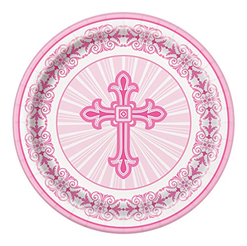 Unique Party 43785 – 23 cm strahlendes Kreuz rosa Religiöse Partyteller, 8 Stück Unique Party 43785 – 23 cm strahlendes Kreuz rosa Religiöse Partyteller, 8 Stück von Unique Party