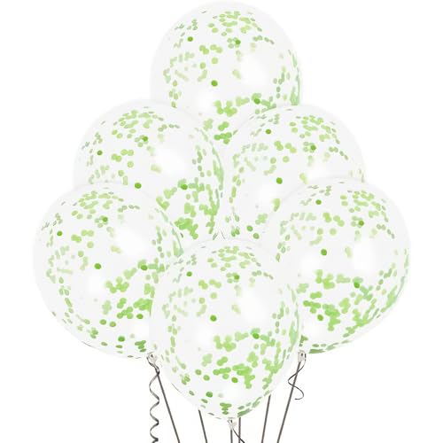 Unique Party Supplies 58119 Konfetti-Luftballons - 30 cm - Lindgrün - 6er-Pack Unique Party Supplies 58119 Konfetti-Luftballons - 30 cm - Lindgrün - 6er-Pack von Unique