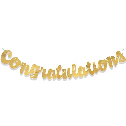 Unique Party 61748 Banner Congratulations, gold Unique Party 61748 Banner Congratulations, gold von Unique Party