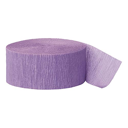 Unique Party Krepppapier Band-Rolle (24,5m) (Einheitsgröße) (Lavendel) von Unique Party