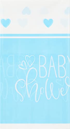 Unique Party Supplies 73383 Kunststoff-Tischdecke - 2,13 m x 1,37m - Babyparty blaue Herzen Unique Party Supplies 73383 Kunststoff-Tischdecke - 2,13 m x 1,37m - Babyparty blaue Herzen von Unique
