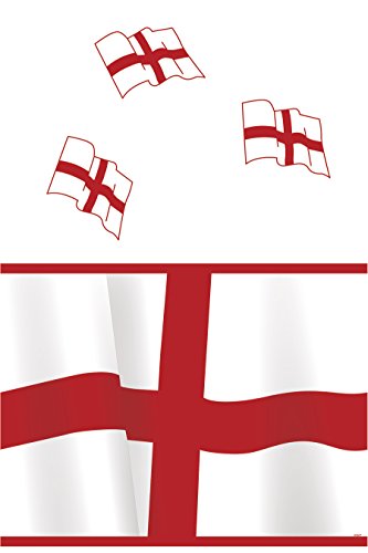 Unique Party Supplies Kunststoff ST George 's Cross England Tischdecke, 7 ft x 4.5 ft von Unique Party