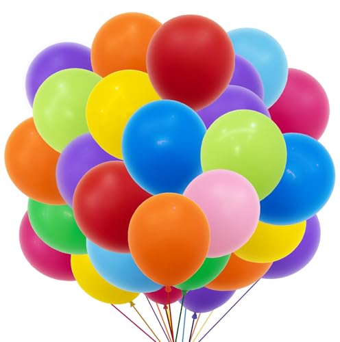YOUYIKE® 105 Stück Bunte Luftballons,Partyballon,Luftballons Bunt gemischt für Geburtstagsfeiern,Party,Hochzeitsfeiern von YOUYIKE