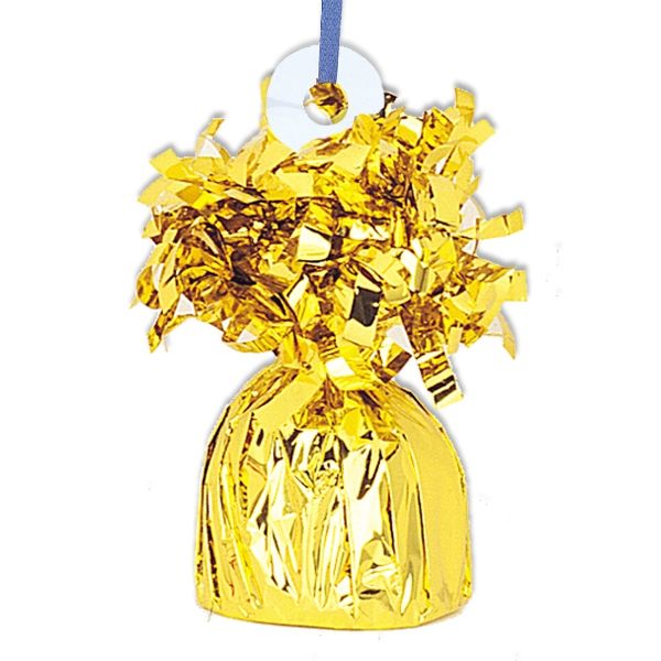 Ballongewicht in Gold-Metallic 13cm, mit Schlaufe für die Folienballons Ballongewicht in Gold-Metallic 13cm, mit Schlaufe für die Folienballons