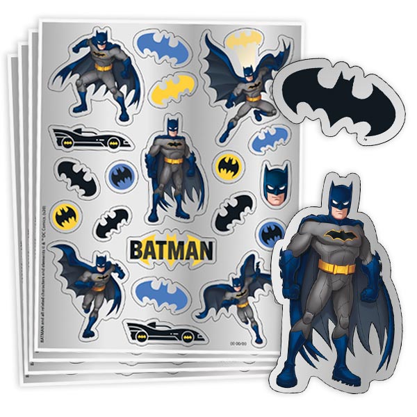 Batman Stickerbögen im 4er Pack, 80 Sticker von Unique