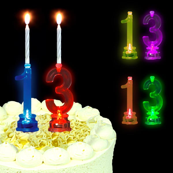 Blinkende Geburtstagszahl 13 von Unique