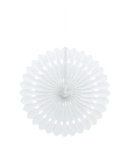 Fächerdekoration aus Seidenpapier - 40 cm - Weiß Fächerdekoration aus Seidenpapier - 40 cm - Weiß von Unique