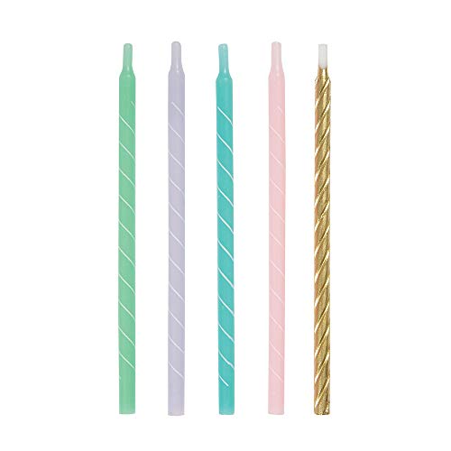 Geburtstagskerzen - 12 cm - Pastell-Spirale - 12er-Packung Geburtstagskerzen - 12 cm - Pastell-Spirale - 12er-Packung von Unique