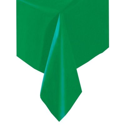 Grüne Tischdecke einfarbig, 137x274cm, abwischbar, Folie von Unique