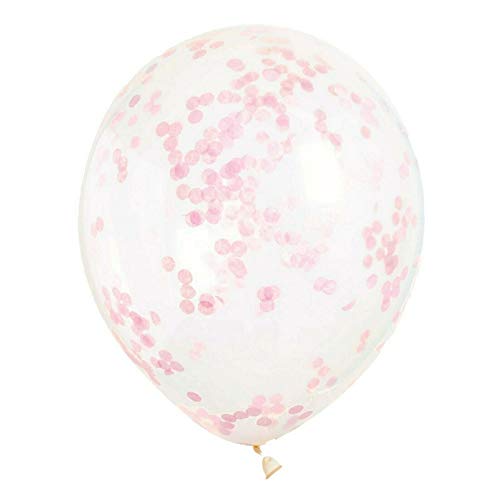 Konfetti-Luftballons - 30 cm - Hellrosa - 6er-Pack Konfetti-Luftballons - 30 cm - Hellrosa - 6er-Pack von Unique