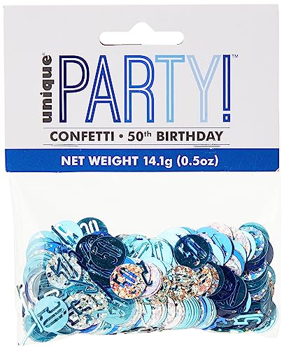 Konfetti zum 50. Geburtstag - 14 g - Glitzer Blau & Silber Geburtstag Konfetti zum 50. Geburtstag - 14 g - Glitzer Blau & Silber Geburtstag von Unique
