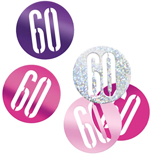 Konfetti zum 60. Geburtstag - 14 g - Glitzer Rosa & Silber Geburtstag Konfetti zum 60. Geburtstag - 14 g - Glitzer Rosa & Silber Geburtstag von Unique