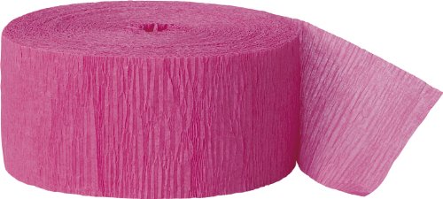 Krepp-Papier Party-Papierschlange - 24 m - Dunkelrosa, 81ft, Hot Pink Krepp-Papier Party-Papierschlange - 24 m - Dunkelrosa, 81ft, Hot Pink von Unique