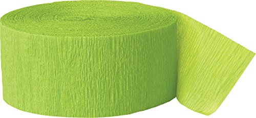 Krepp-Papier Party-Papierschlange - 24 m - Lindgrün, 81ft von Unique