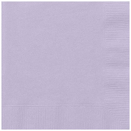 Papierservietten - 13 cm - Lavendelfarben - Packung mit 20 Stück von Unique