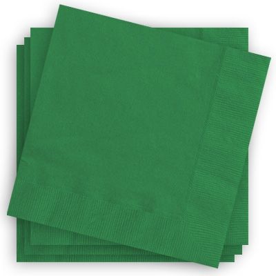 Papierservietten in Grün, 33x33cm, 2-lagige Servietten, einfarbig, 20 Stück Papierservietten in Grün, 33x33cm, 2-lagige Servietten, einfarbig, 20 Stück von Unique