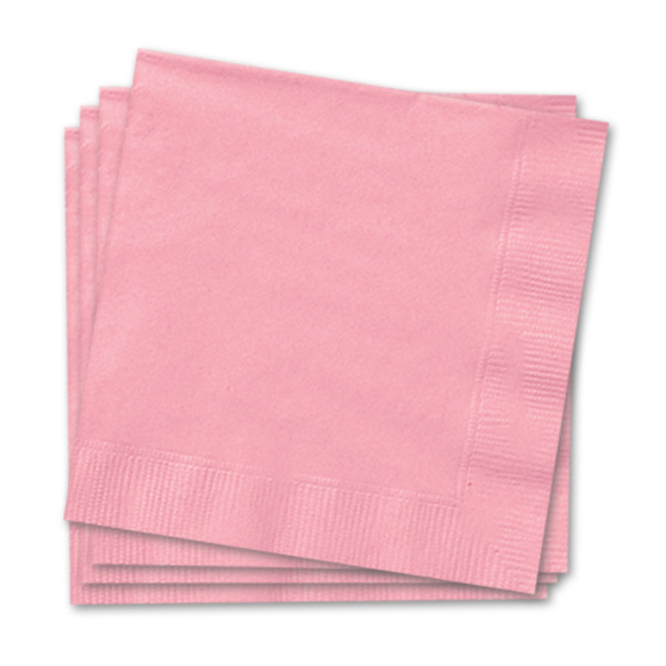 Papierservietten rosa 33cm, 20 Stück Partyservietten, zweilagig, einfarbig Papierservietten rosa 33cm, 20 Stück Partyservietten, zweilagig, einfarbig von Unique