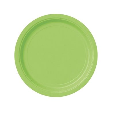 Pappteller einfarbig grasgrün, Einwegteller im 8er Pack, 18 cm Pappteller einfarbig grasgrün, Einwegteller im 8er Pack, 18 cm von Unique