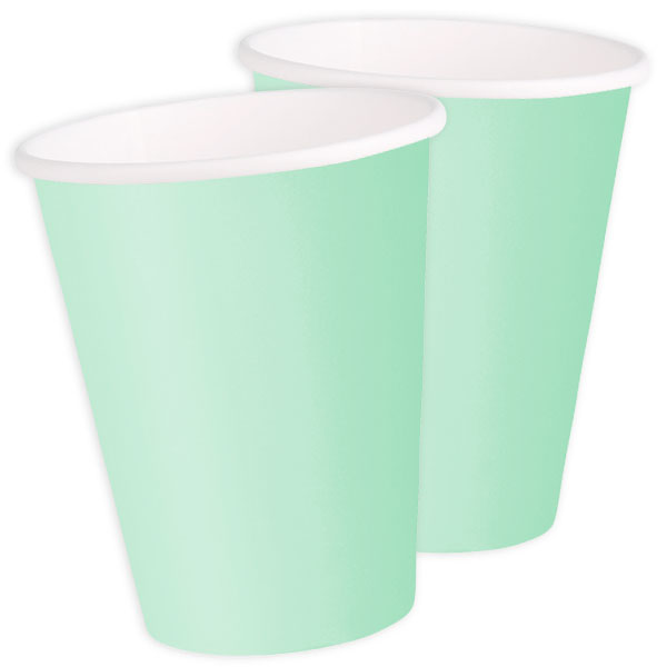 Partybecher, mintgrün, sehr hübsche Pappbecher für alle Partys, 14er Pack Partybecher, mintgrün, sehr hübsche Pappbecher für alle Partys, 14er Pack von Unique