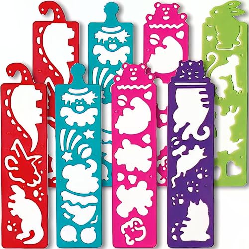 Partygeschenke - Schablonenstreifen aus Kunftstoff - 8er-Pack Partygeschenke - Schablonenstreifen aus Kunftstoff - 8er-Pack von Unique