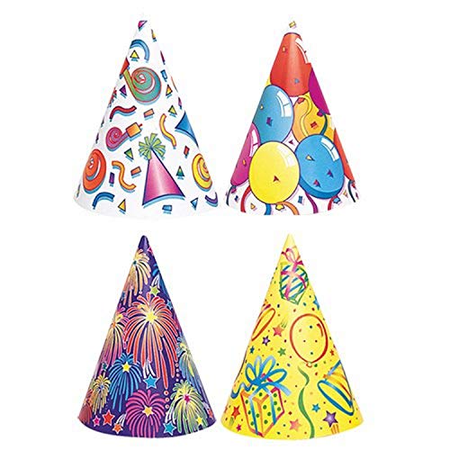 Partyhüte - Sortiertes Design - 8er-Pack Partyhüte - Sortiertes Design - 8er-Pack von Unique