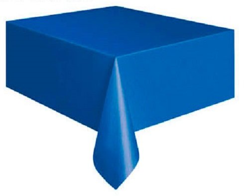 Punktmuster-Kunststoff-Tischdecke - 2,74 m x 1,37 m - Königsblau von Unique