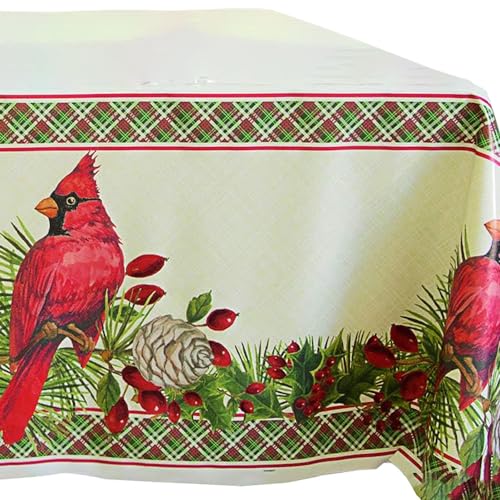 Red Cardinal Tischdecke, rechteckig, Kunststoff, 137,2 x 213,4 cm, 1 Stück Red Cardinal Tischdecke, rechteckig, Kunststoff, 137,2 x 213,4 cm, 1 Stück von Unique