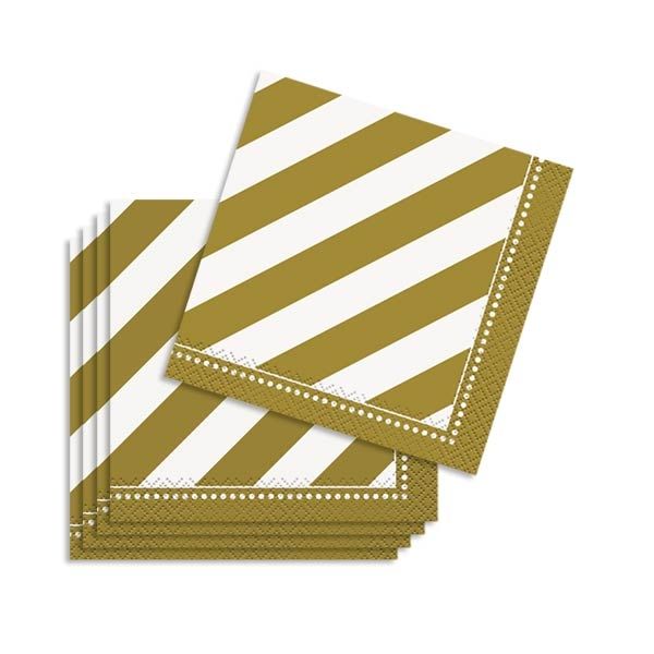 Servietten klein, Goldene Zeiten, 16er Pack, 25,4 cm, Papierservietten Servietten klein, Goldene Zeiten, 16er Pack, 25,4 cm, Papierservietten von Unique