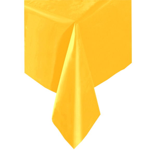 Tischdecke gelb 1,4 × 2,7 m, einfarbige Partytischdecke, abwischbare Folie Tischdecke gelb 1,4 × 2,7 m, einfarbige Partytischdecke, abwischbare Folie von Unique