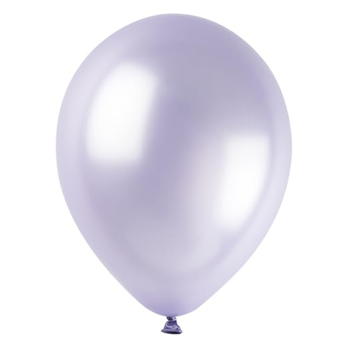 Unique 14700 Latex-Luftballons, Perlglanz, 30 cm, Lavendelfarben, 50 Stück (1 Stück) von Unique
