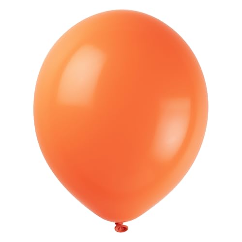 Unique 14718 Latex-Luftballons, 30 cm, Orange, 50 Stück (1 Stück) von Unique