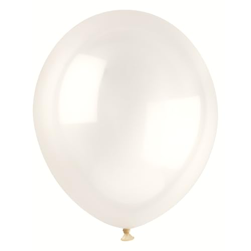 Unique 14751 Latex-Luftballons, 30 cm, kristallklare Farbe, 50 Stück (1 Stück) von Unique