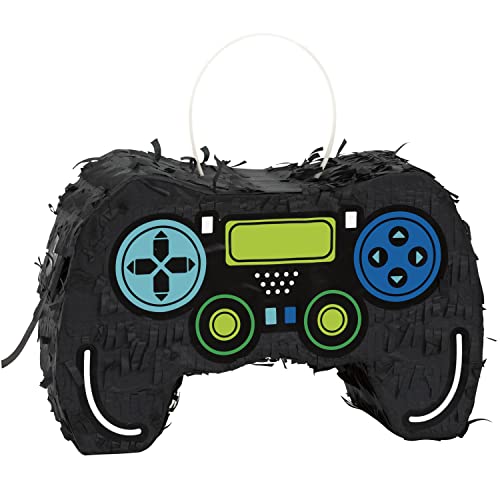 Unique 25209 Mini-Controller Pinata-Geschenk Dekoration – Gamer Geburtstagsparty – 1 Stück (1 Packung), Multicolour von Unique